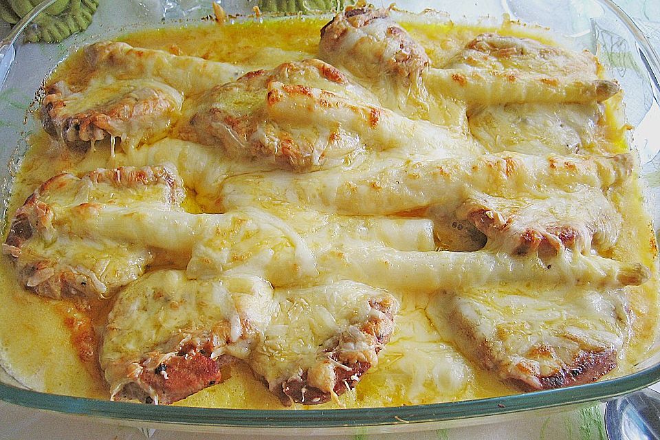 Spargelgratin