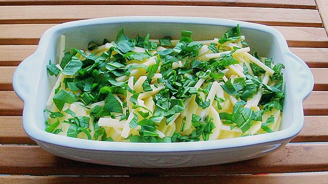 Kartoffelgratin mit Bärlauch von mimosekocht