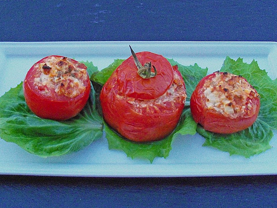 Gefüllte Tomaten mit Schafskäse von Küchenwiesel| Chefkoch