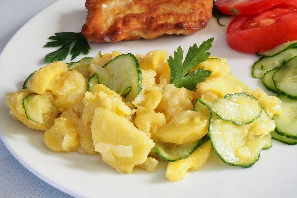 Nickys bayerischer Kartoffelsalat mit Gurke