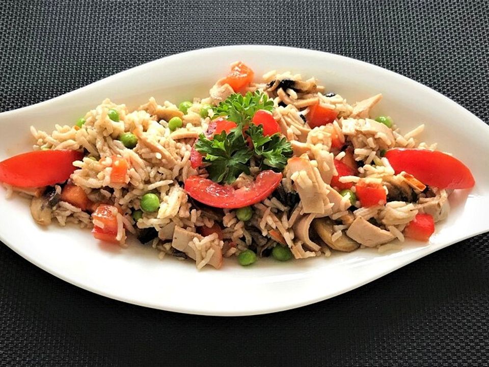 Reissalat mit Tomaten und Schinken von em-und-em| Chefkoch