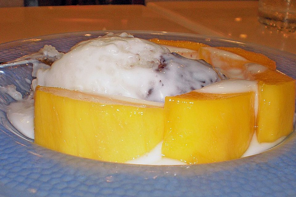 Kokosreis mit Mango