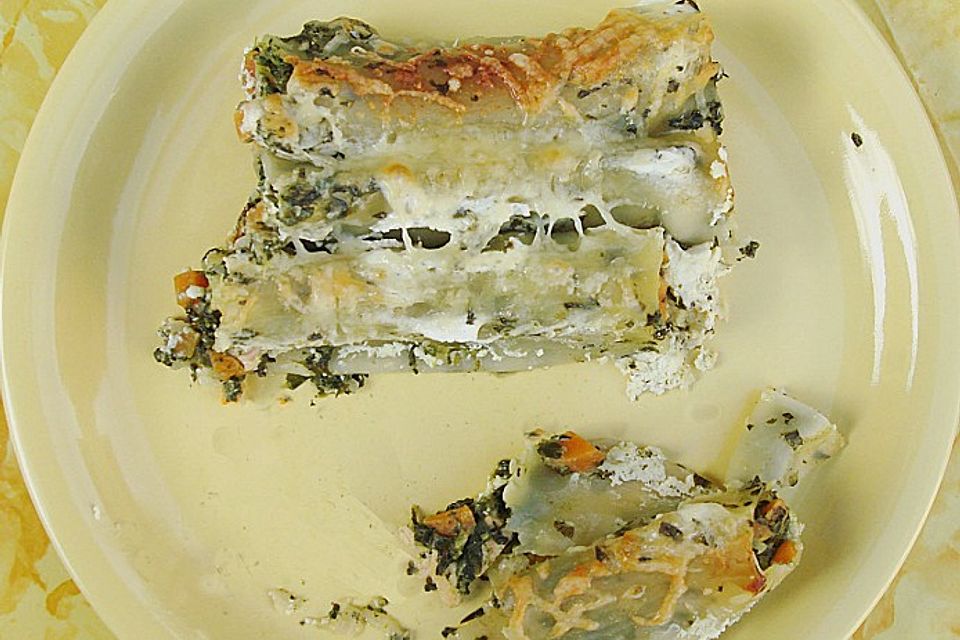 Cannelloni mit Spinat - Möhren - Lachsfüllung