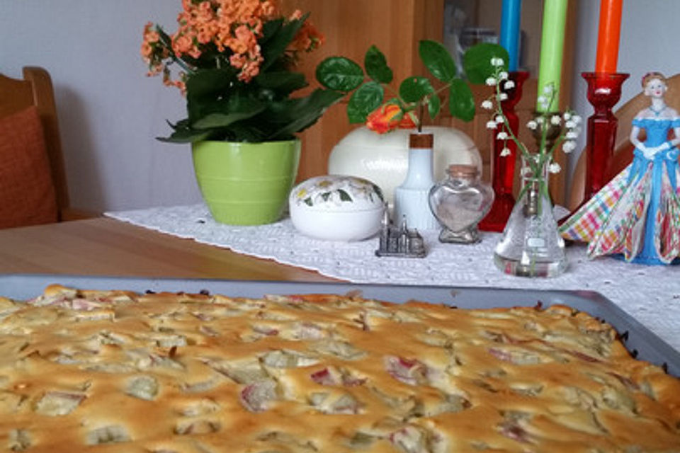 Quark - Rhabarber - Kuchen