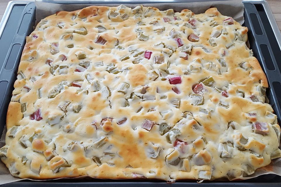 Quark - Rhabarber - Kuchen