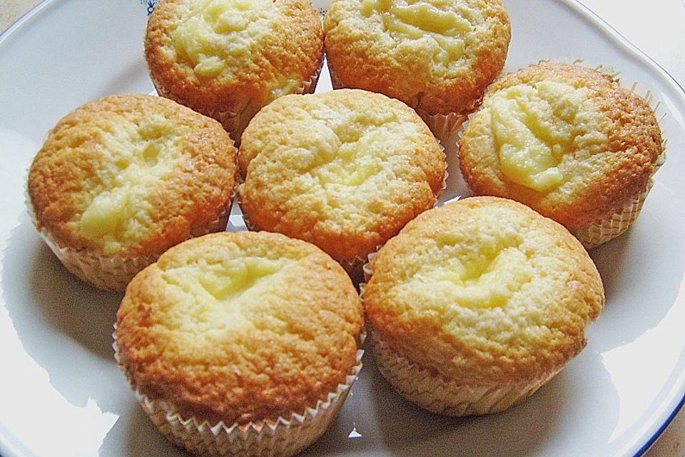 Vanillepudding - Muffins