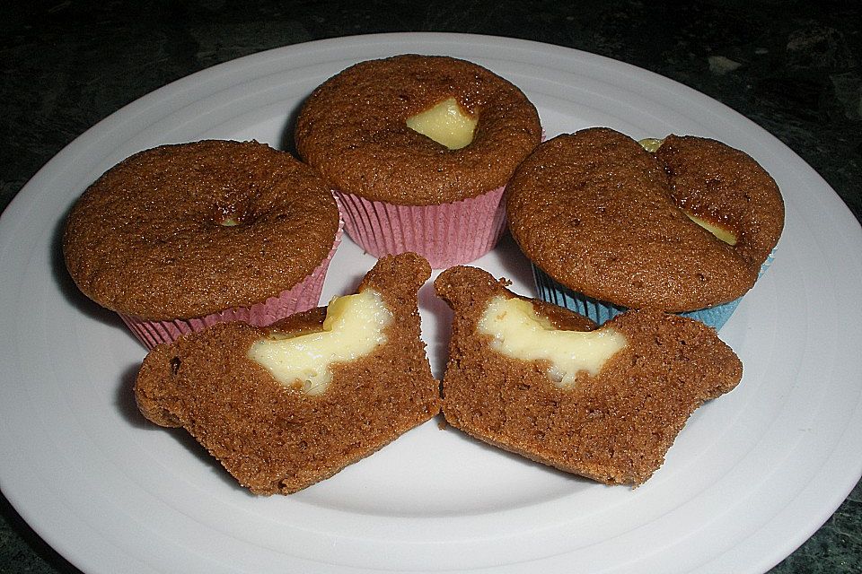 Vanillepudding - Muffins