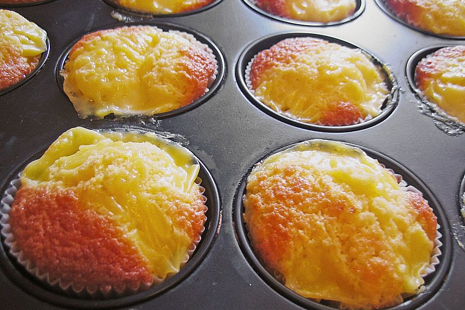 Vanillepudding - Muffins