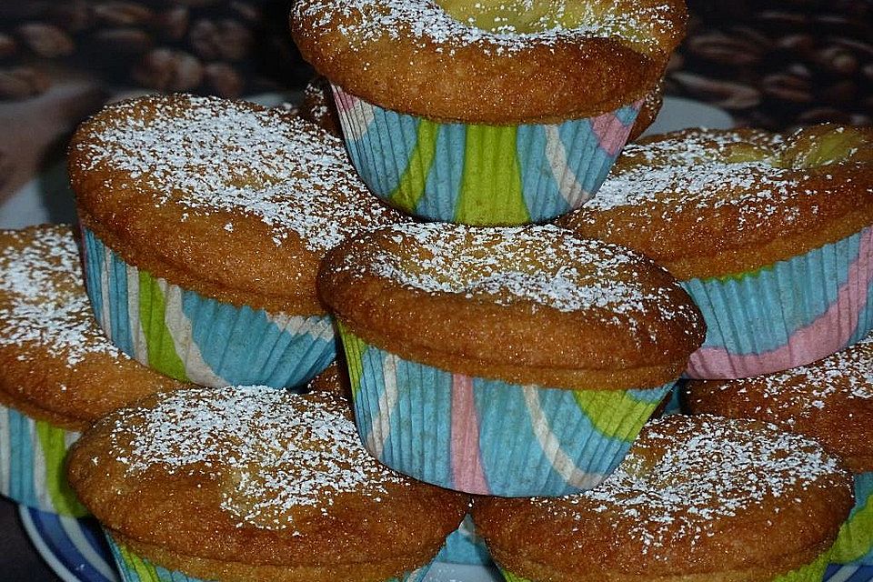 Vanillepudding - Muffins