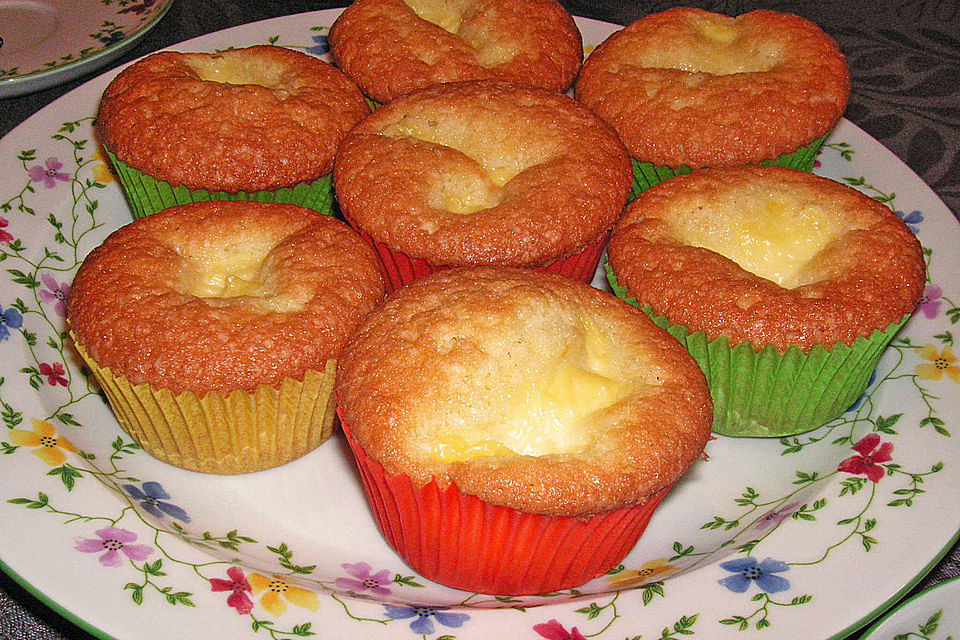 Vanillepudding - Muffins