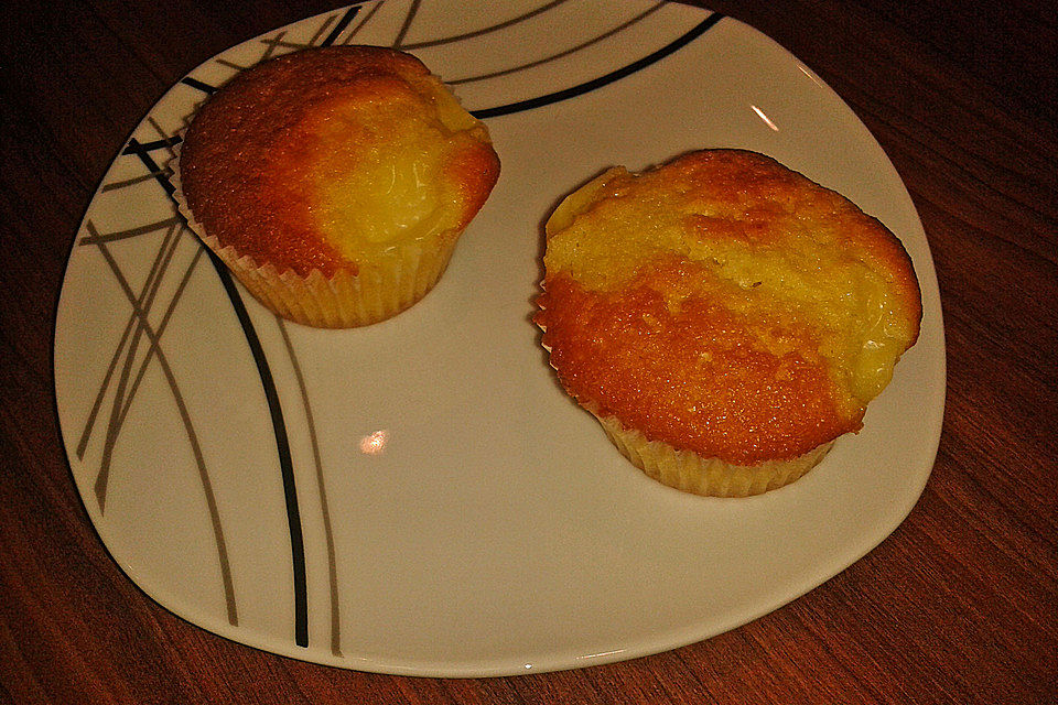 Vanillepudding - Muffins