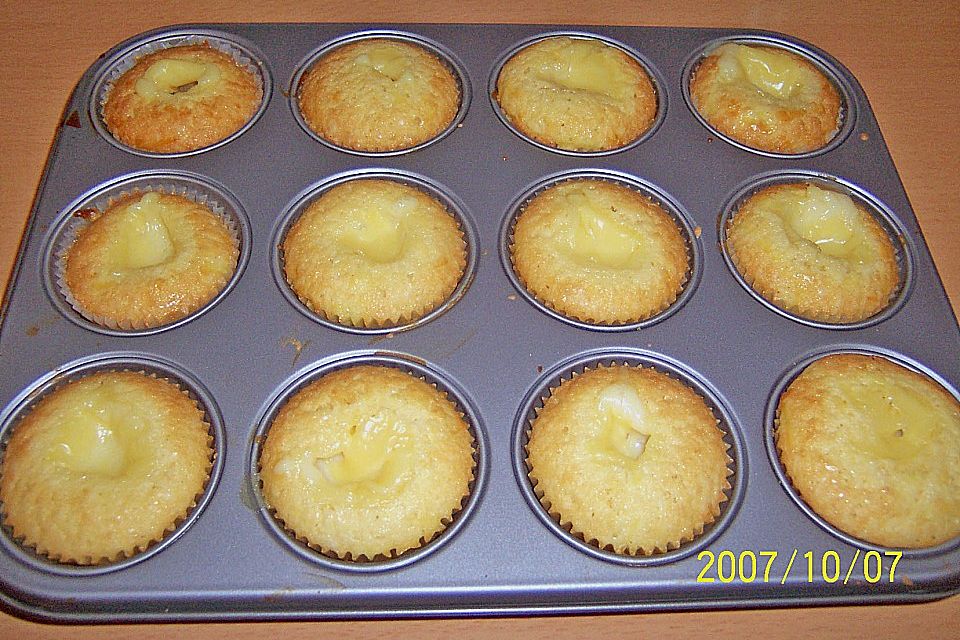 Vanillepudding - Muffins