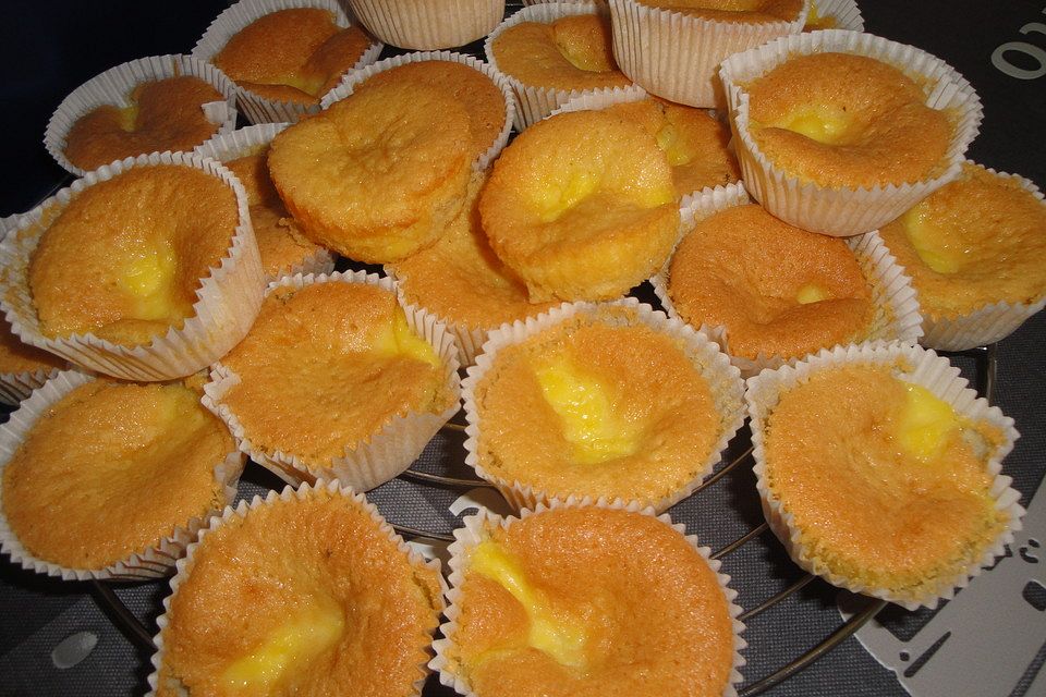 Vanillepudding - Muffins