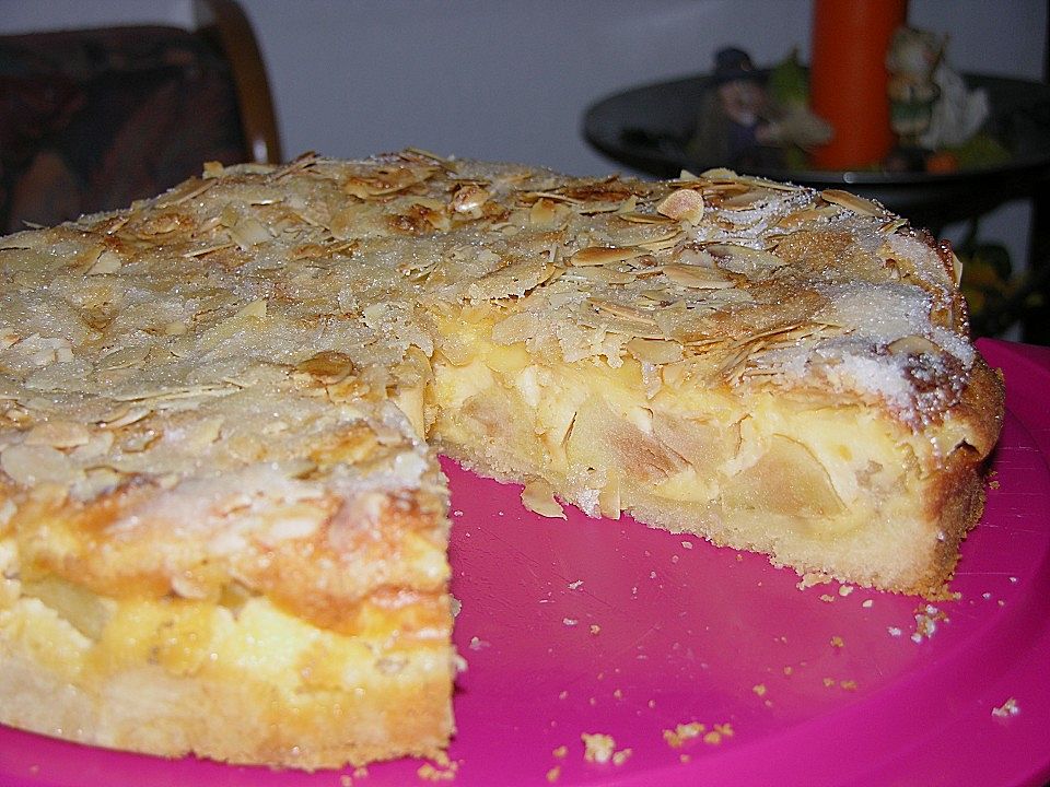 Apfel - Rahmkuchen mit Mandelkuste von leckeressen | Chefkoch