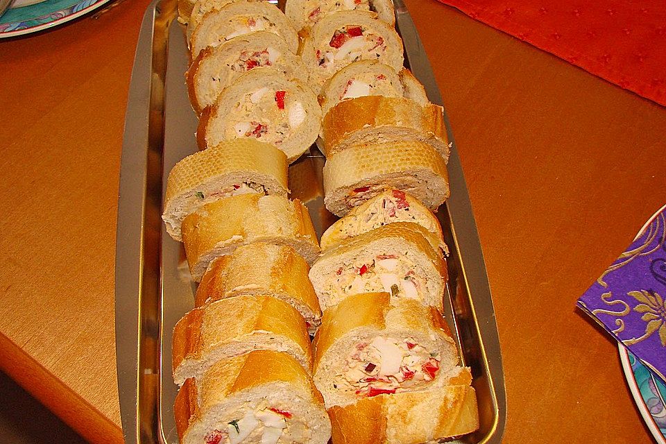 Gefülltes Weißbrot