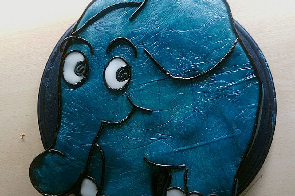 Lettas kleine blaue Elefant  - Motivtorte