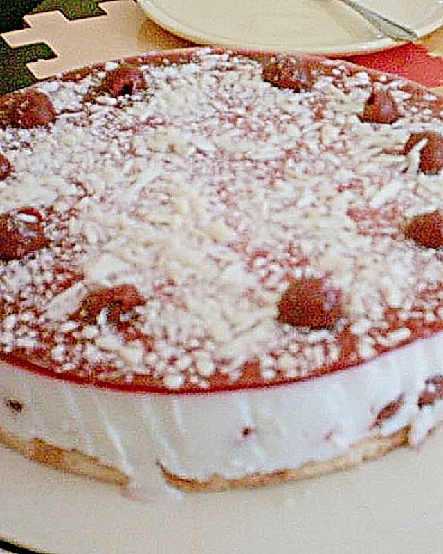 Marmorierte Kirsch - Joghurt - Torte