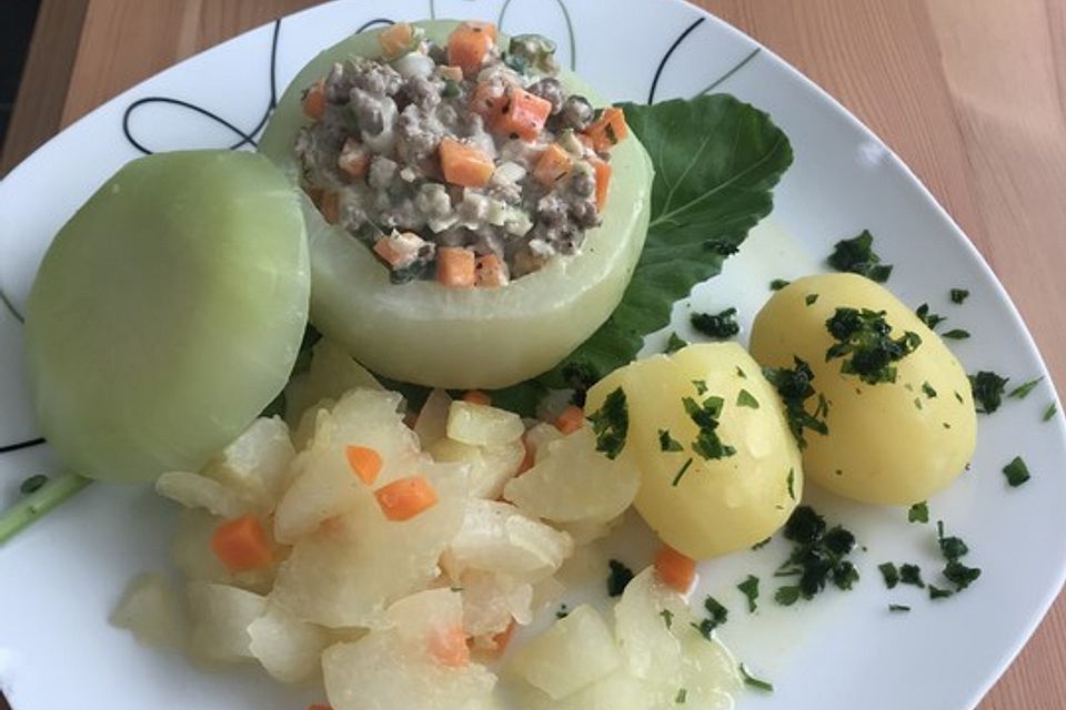 Gefüllte Kohlrabi