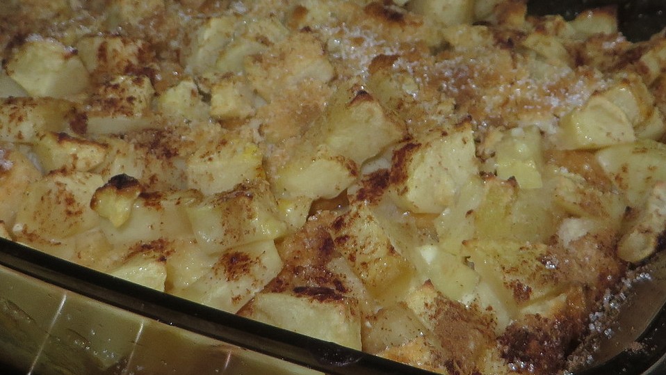 Apfel - Vanille - Auflauf mit Zwieback von cremehase