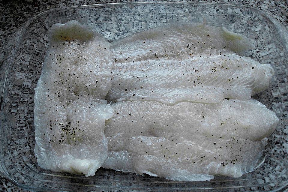 Fischfilet unter der Kürbiskruste