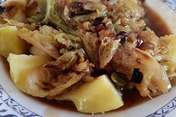 Wirsingkohl Mit Speck Und Weisser Sauce Chefkoch 