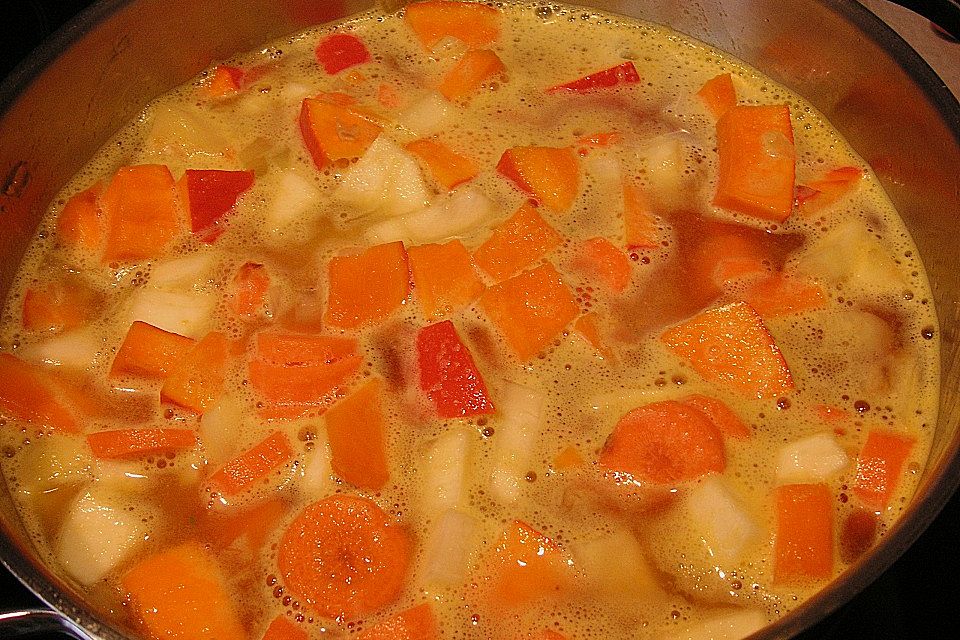 Pastinaken-Kürbis-Suppe