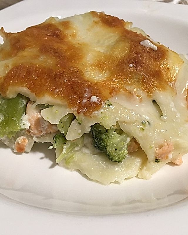 Lachs - Brokkoli - Lasagne