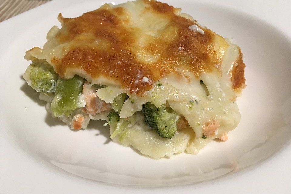 Lachs - Brokkoli - Lasagne