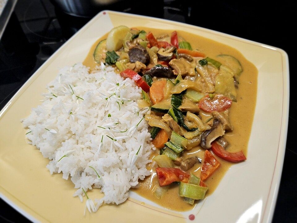 Thaicurry mit Hähnchenbrust und Kokosmilch| Chefkoch