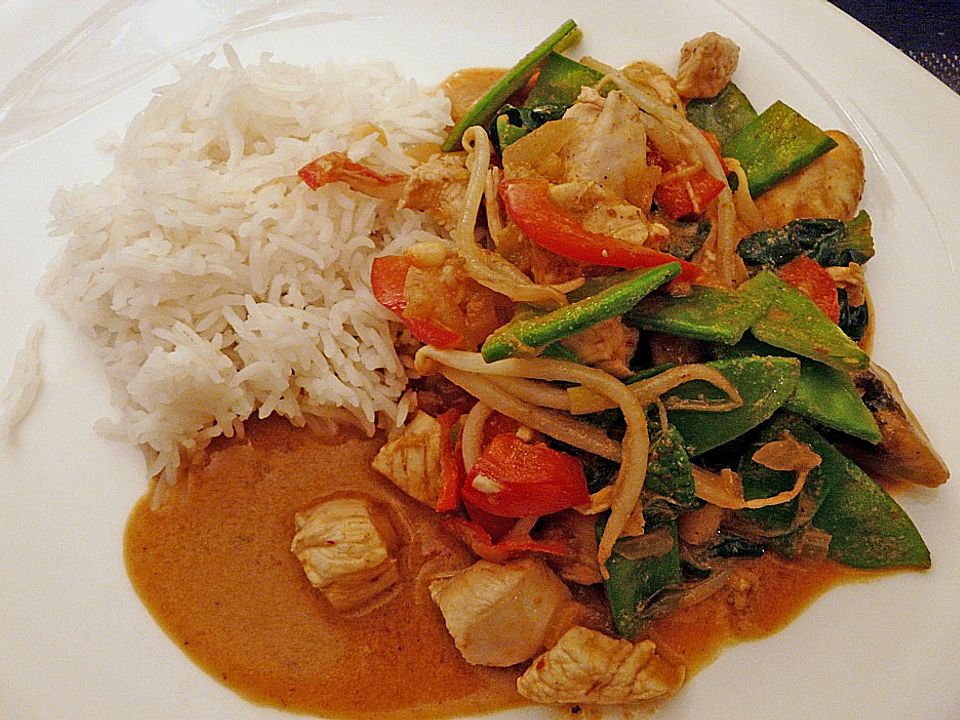 Thaicurry mit Hähnchenbrust und Kokosmilch| Chefkoch