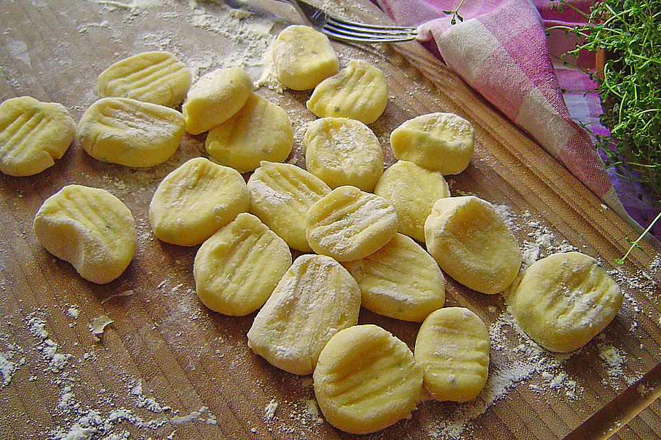 Gnocchi, selbst gemacht.