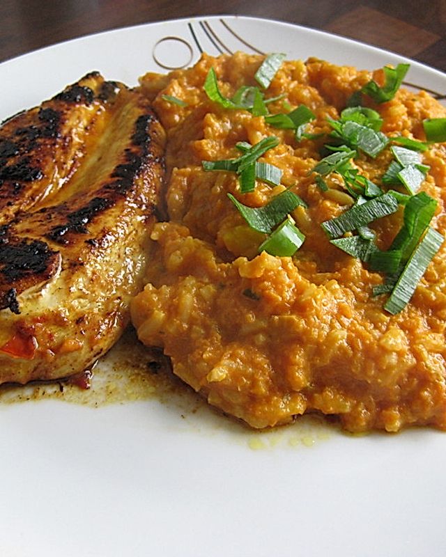Indisches Karotten - Reis - Gericht