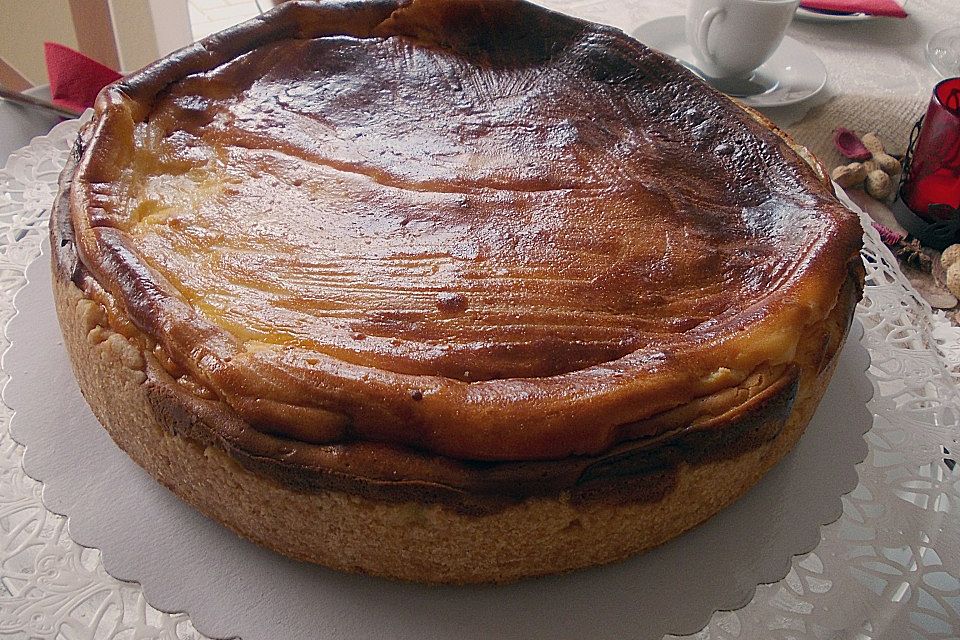 Käsekuchen mit Mohn