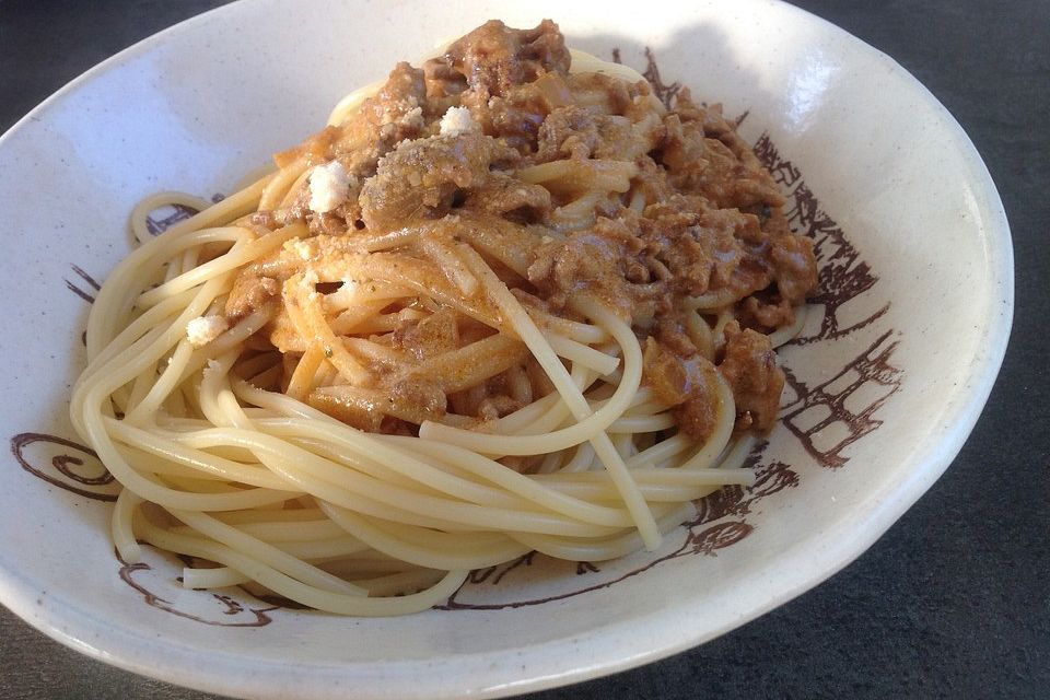 Bolognese Sauce - mal anders - mit Spaghetti