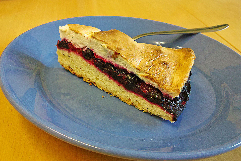 Beeren - Blechkuchen mit Baiser