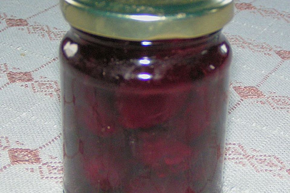 Kirschenchutney mit Kakaoaroma Kirschenchutney mit Kakaoaroma