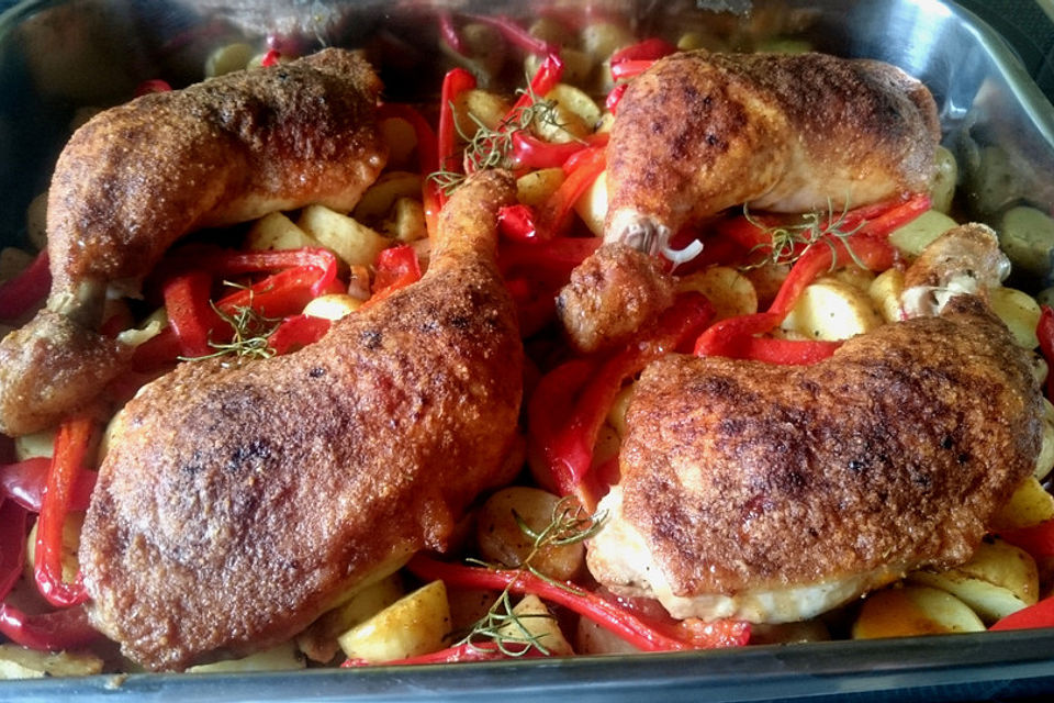 Hähnchnenpfanne mit Paprika