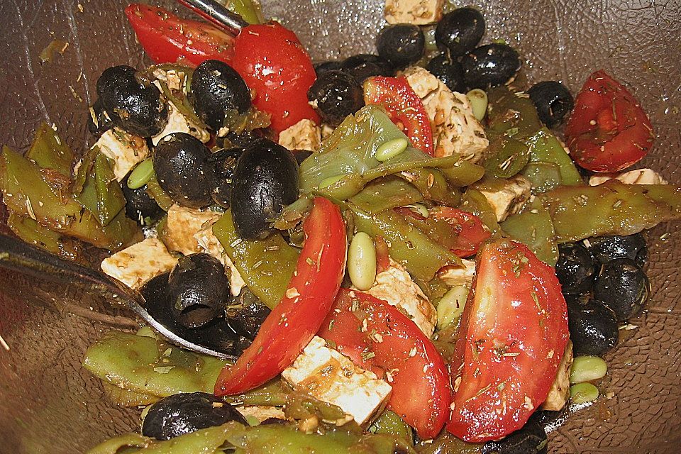Mediterraner Bohnensalat Mediterraner Bohnensalat