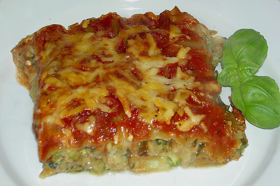 Zucchini - Spinat - Lasagne