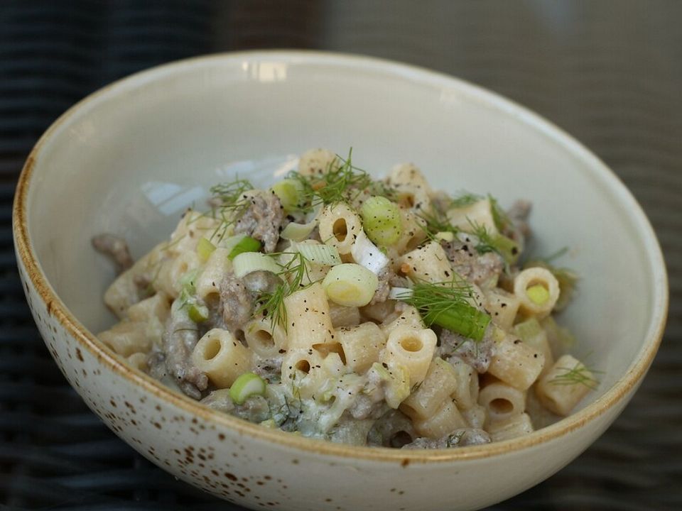 Spaghetti mit Lauchzwiebel - Hackfleisch - Sauce von PetitZebre| Chefkoch