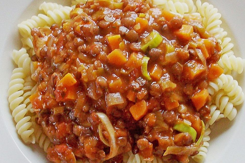 Linsen Bolognese