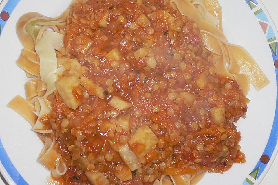 Linsen Bolognese