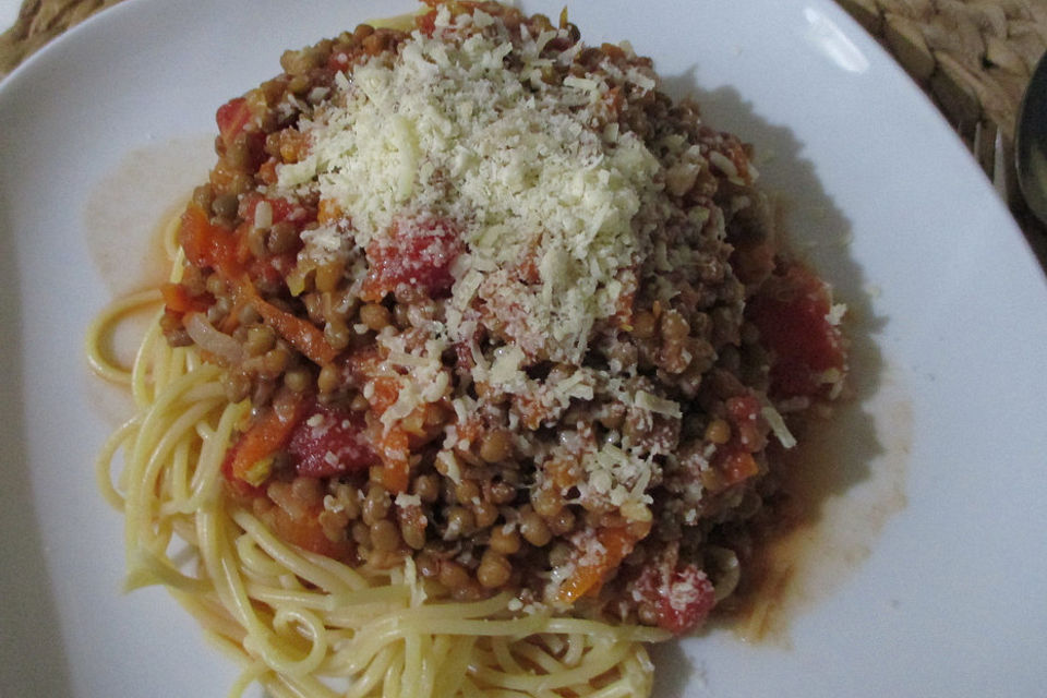 Linsen Bolognese