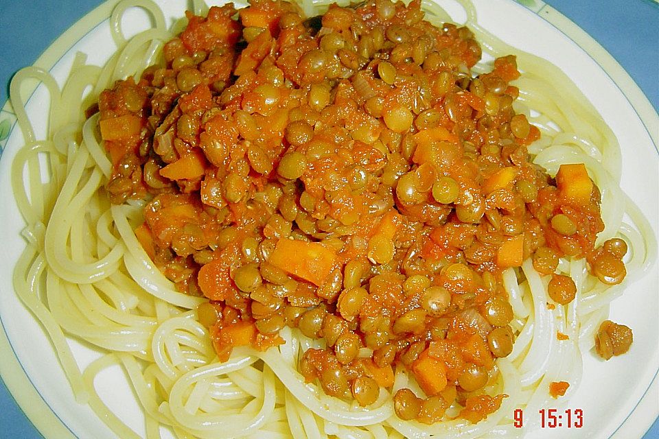 Linsen Bolognese