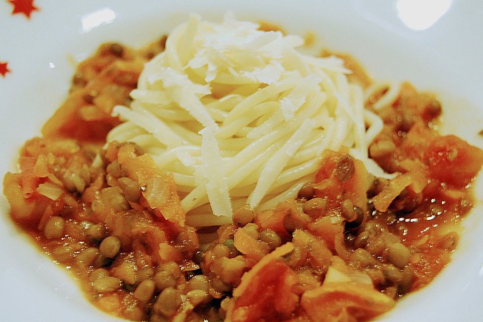 Linsen Bolognese