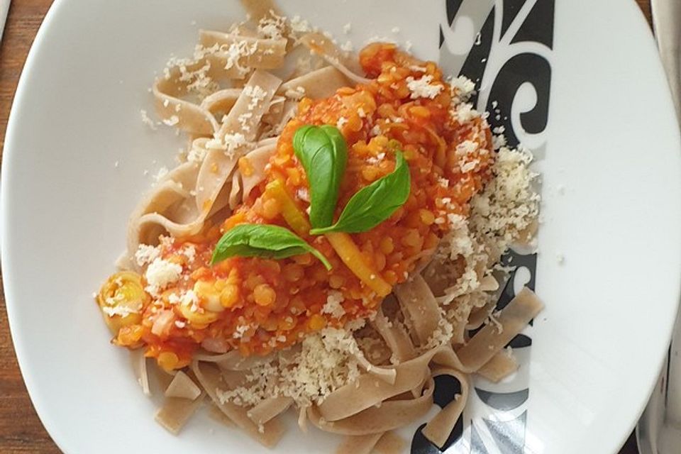 Linsen Bolognese