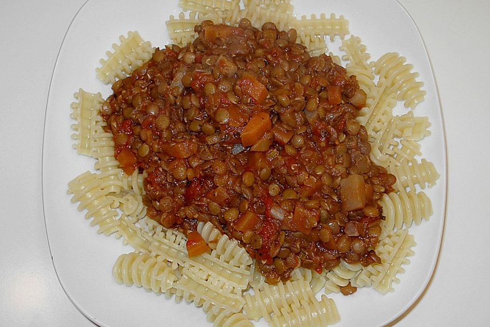 Linsen Bolognese