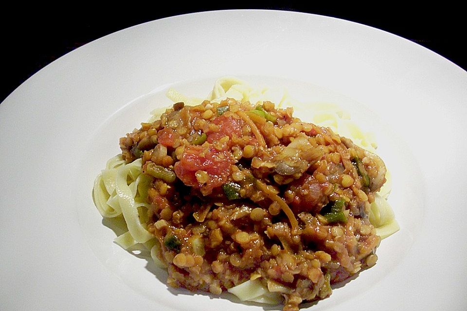 Linsen Bolognese