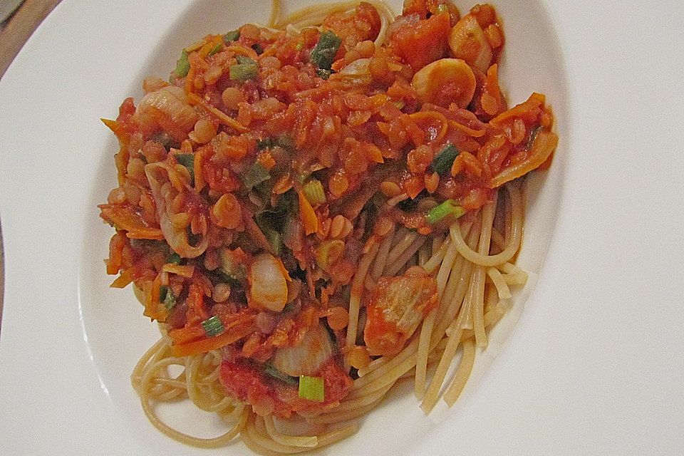 Linsen Bolognese