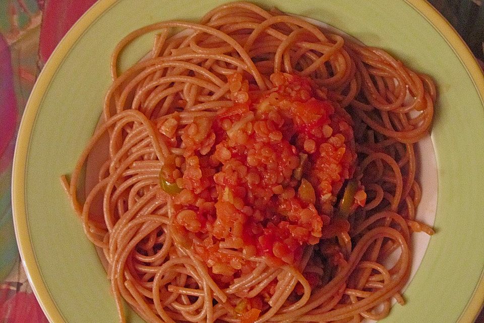 Linsen Bolognese